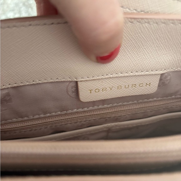 Tory Burch Light Pink Blush Leather Tote Bag! - Picture 11 of 14